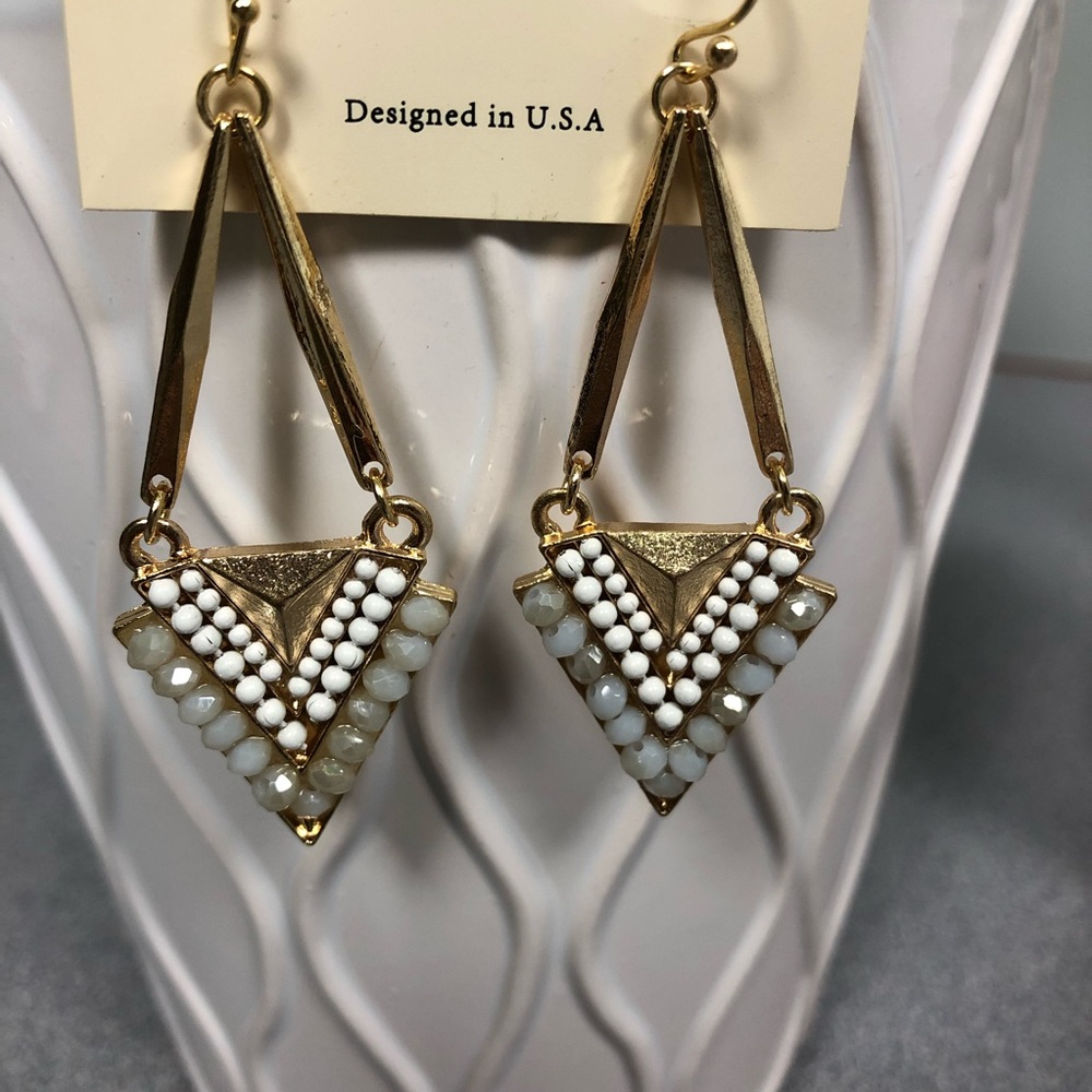 Chevron Drop Earrings
